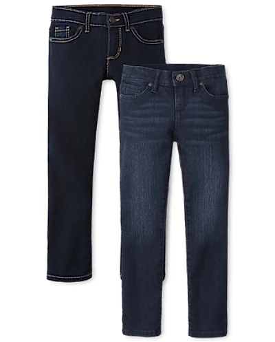 Girls Skinny Jeans 2-Pack - Slim