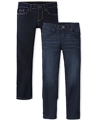 Girls Skinny Jeans 2-Pack - Slim