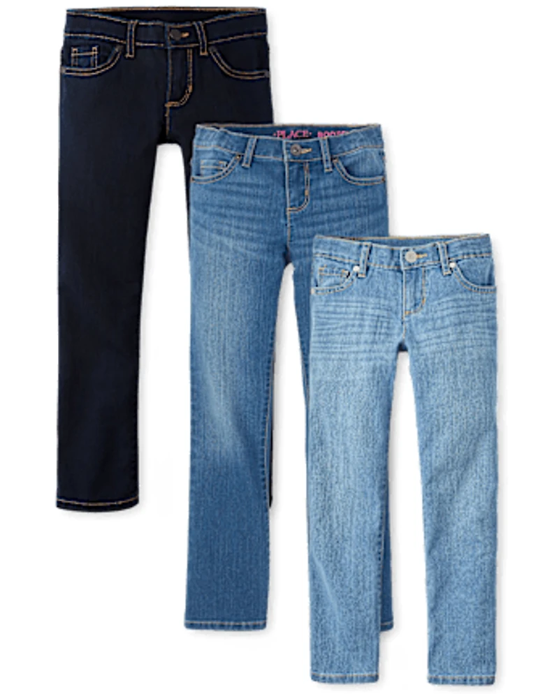 Girls Skinny Jeans 3-Pack - Plus