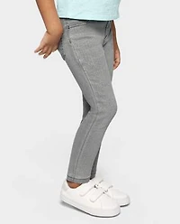 Baby And Toddler Girls Knit Twill Jeggings