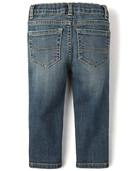 Lot de 2 jeans droits extensibles pour bébé et tout-petit garçon