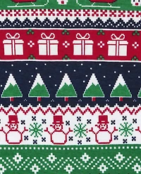 Baby And Toddler Glow Christmas Fairisle Snug Fit Cotton Pajamas