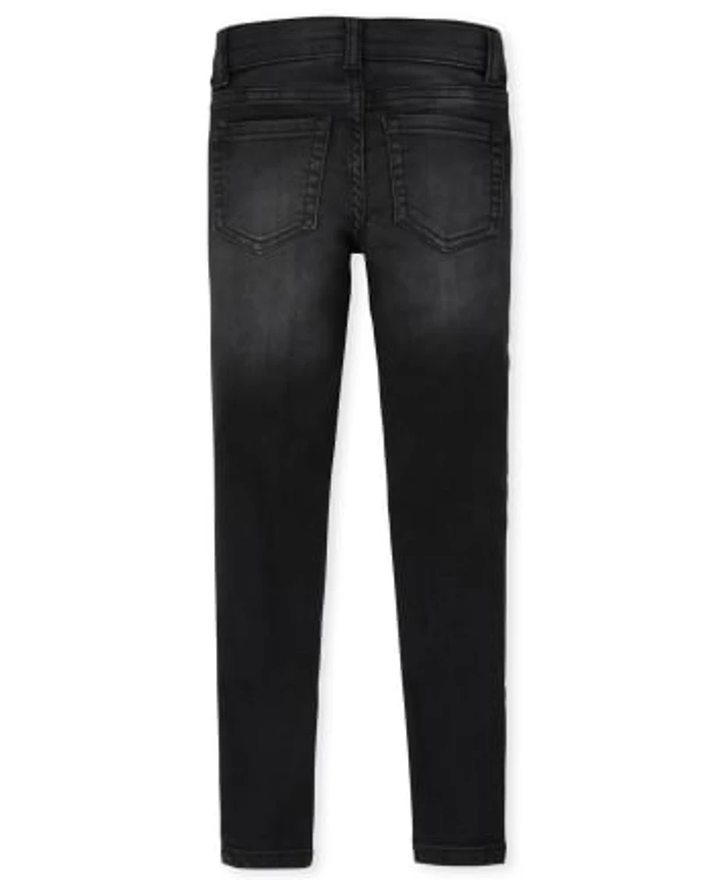 Girls Knit Denim Jeggings -Pack