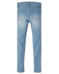 Girls Knit Denim Jeggings