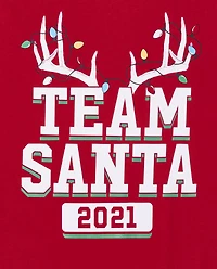 Adult Matching Family Team Santa Graphic Tee