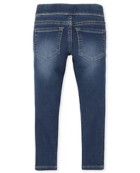 Girls Knit Denim Pull On Jeggings 3-Pack