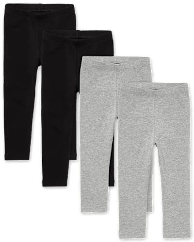 Baby And Toddler Girls Leggings 4-Pack