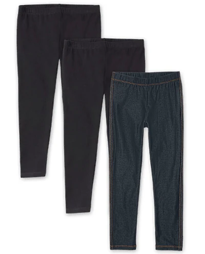 Girls Leggings 3-Pack