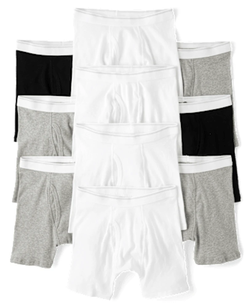 Boys Boxer Brief Underwear 10-Pack