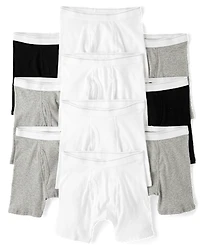 Boys Boxer Brief Underwear 10-Pack