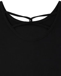 Girls Flip Sequin Cut Out Top
