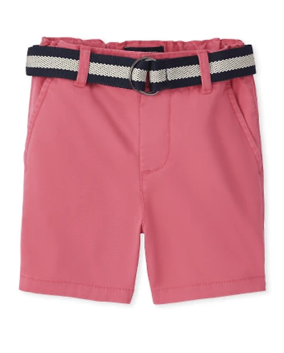 Baby And Toddler Boys Belted Chino Shorts