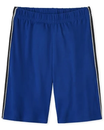 Boys Side Stripe Pajama Shorts