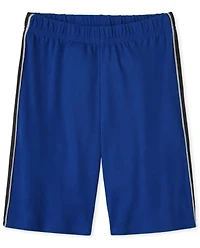 Boys Side Stripe Pajama Shorts