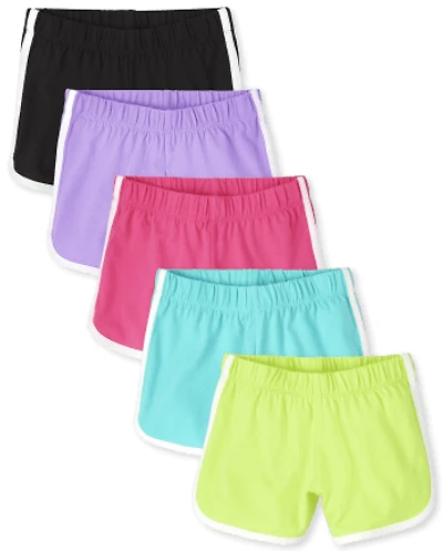 Girls Dolphin Shorts 5-Pack