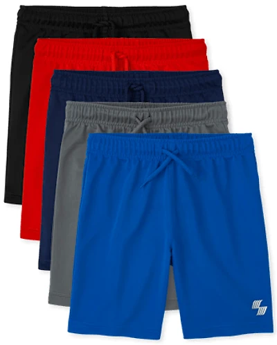 Boys Basketball Shorts 5-Pack
