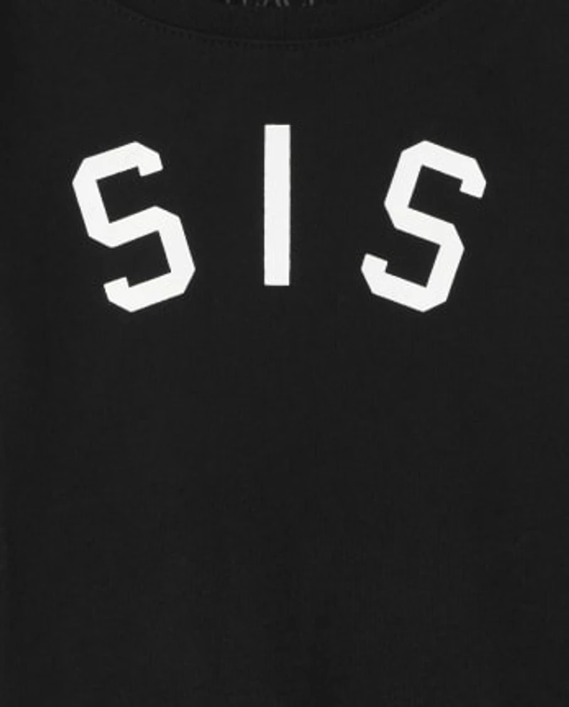 Girls Matching Family Sis Graphic Tee