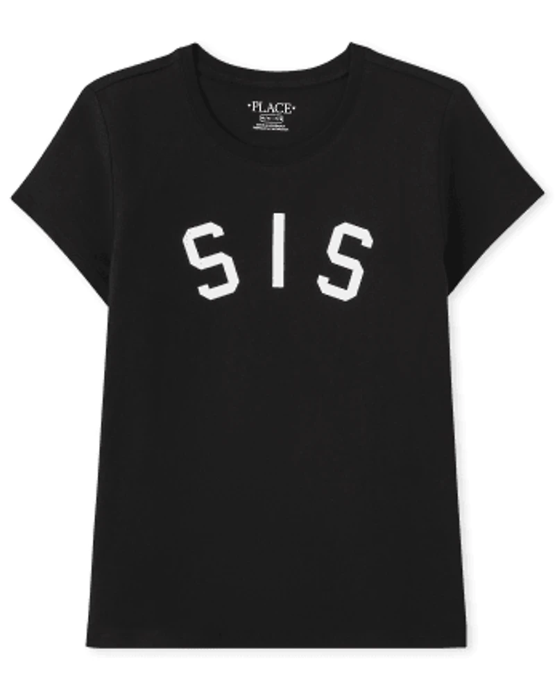 Girls Matching Family Sis Graphic Tee