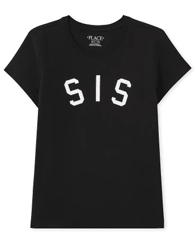 Girls Matching Family Sis Graphic Tee