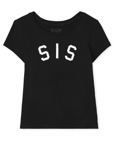 Baby And Toddler Girls Matching Family Sis Graphic Tee