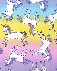 Baby And Toddler Girls Rainbow Unicorn Snug Fit Cotton Pajamas