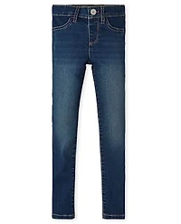 Girls Knit Denim Jeggings