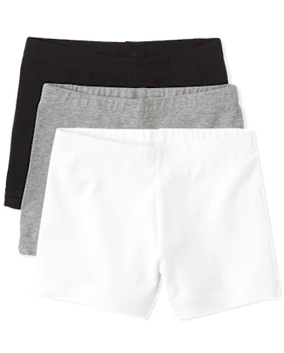 Girls Cartwheel Shorts 3-Pack - Plus