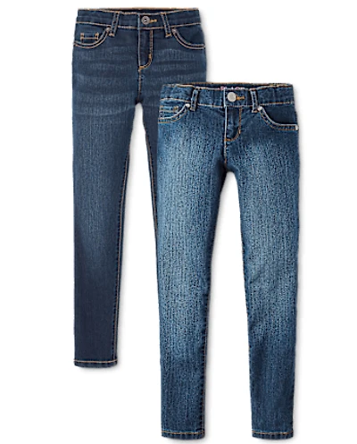 Lot de 2 jeans super skinny pour filles - Plus