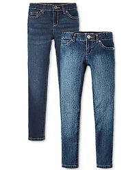 Lot de 2 jeans super skinny pour filles - Plus