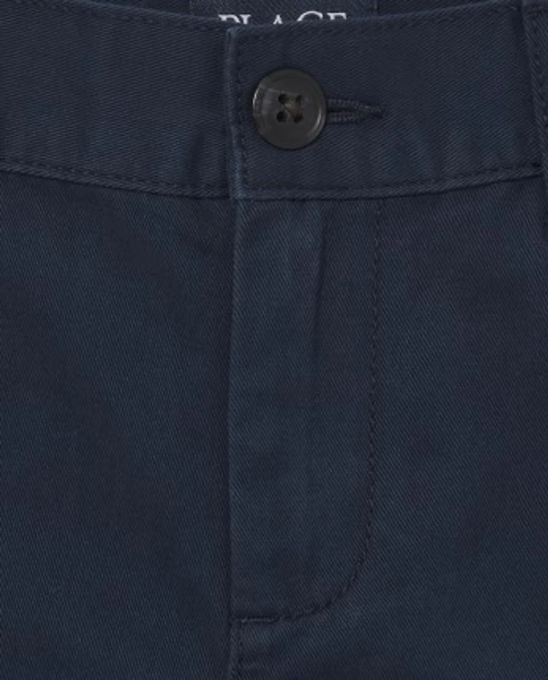 Boys Uniform Stretch Chino Shorts 6-Pack