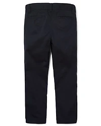 Boys Uniform Stretch Skinny Chino Pants 3-Pack