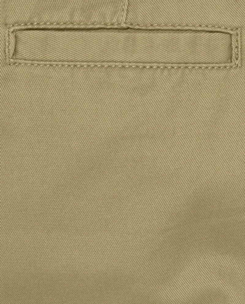 Boys Uniform Stretch Straight Chino Pants 5-Pack