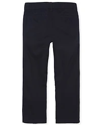 Boys Uniform Stretch Straight Chino Pants -Pack