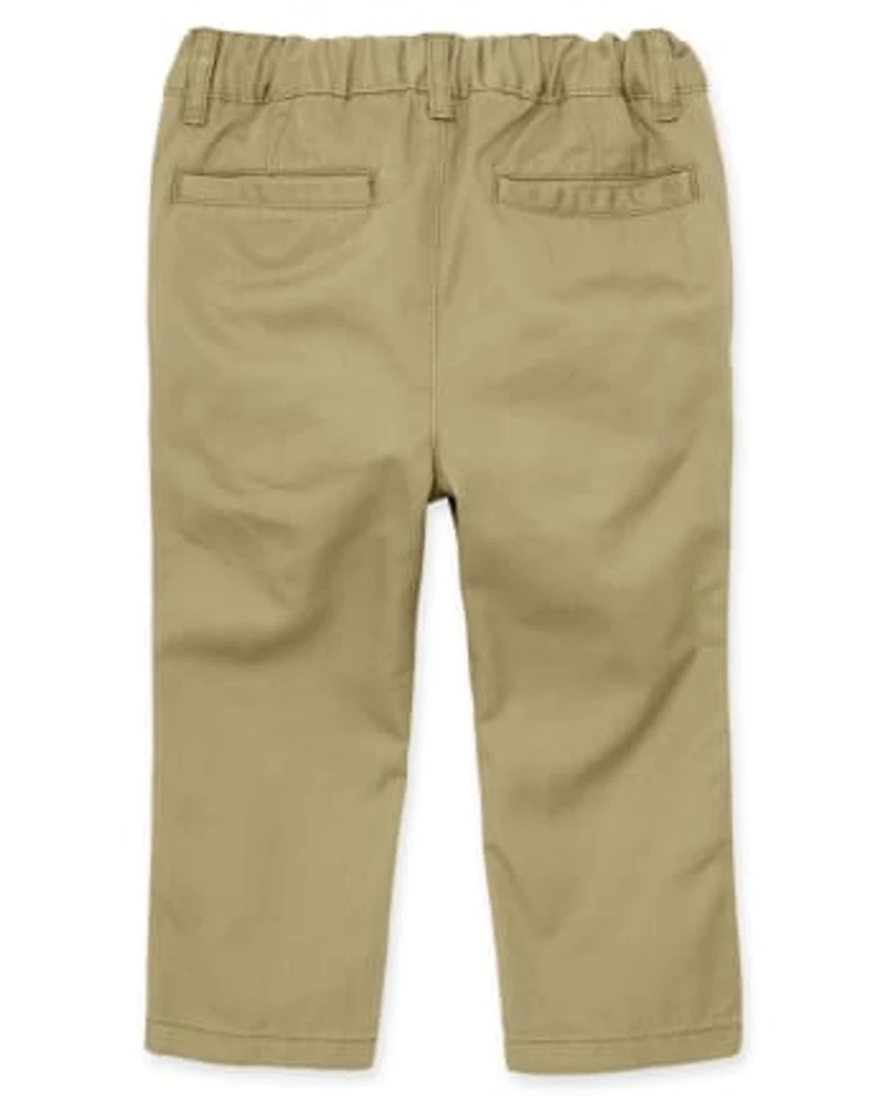 Baby And Toddler Boys Uniform Stretch Skinny Chino Pants 5-Pack