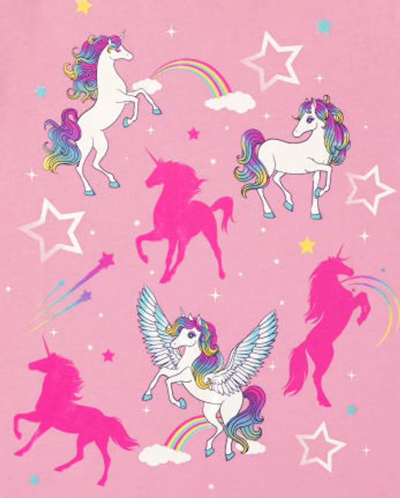 Girls Unicorn Graphic Tee 3-Pack