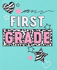 Girls First Grade Graphic Tee 2-Pack