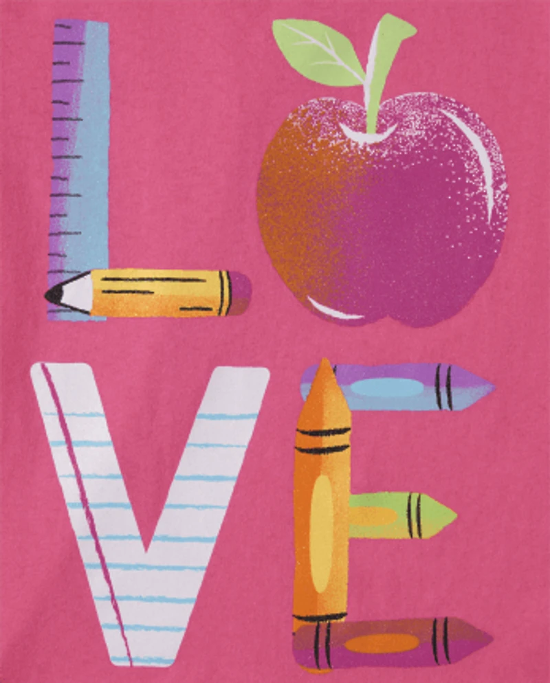Girls First Grade Graphic Tee 2-Pack