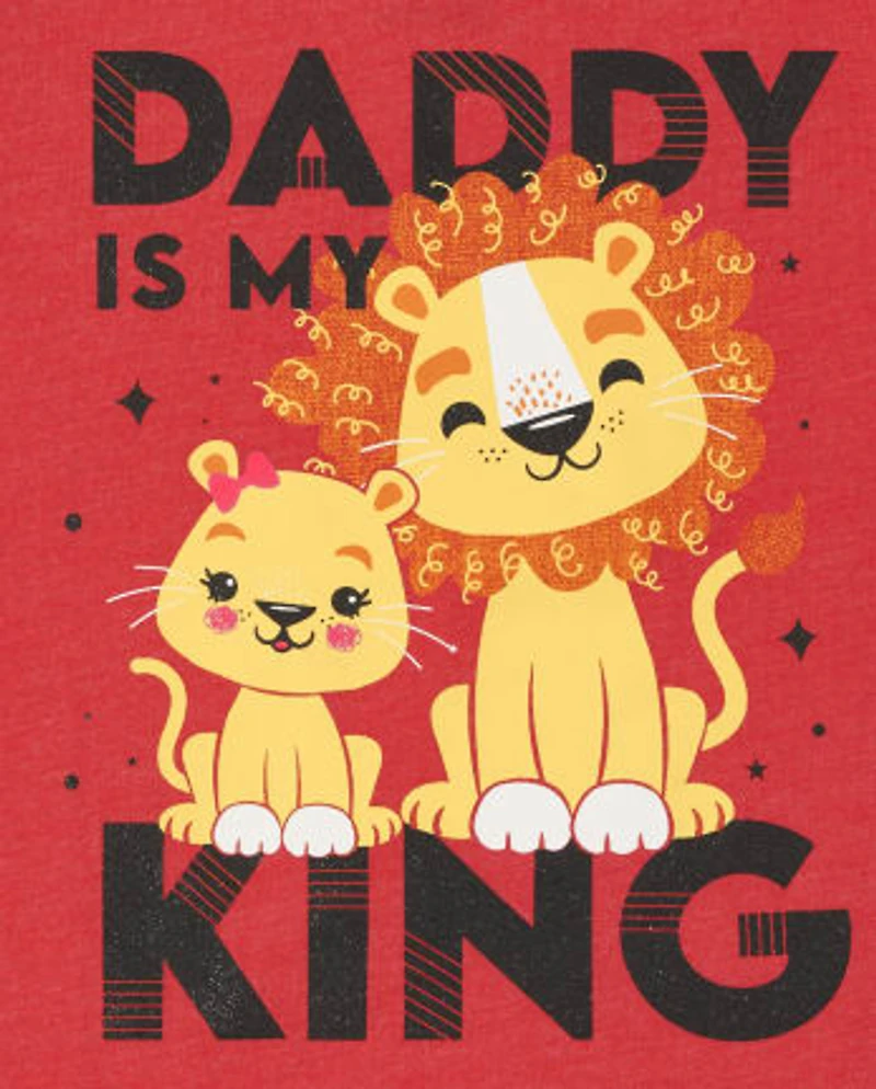 Baby And Toddler Girls Dad Graphic Tee 2-Pack