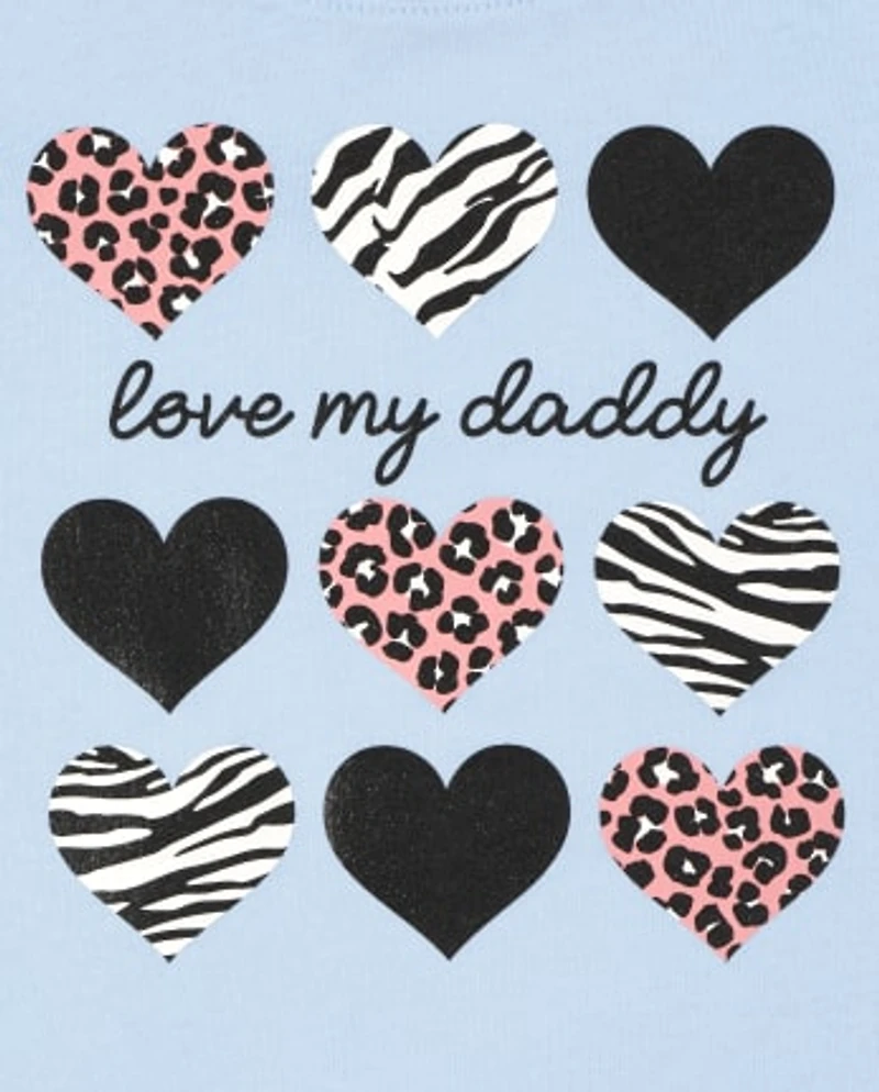 Baby And Toddler Girls Dad Graphic Tee 2-Pack