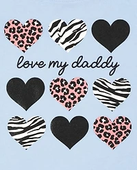 Baby And Toddler Girls Dad Graphic Tee 2-Pack