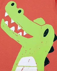 Baby And Toddler Boys Animal Graphic Tee 4-Pack