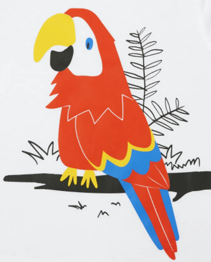 Baby And Toddler Boys Animal Graphic Tee 4-Pack