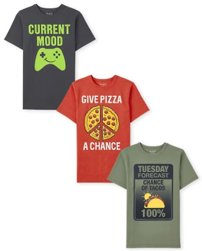 Boys Humor Graphic Tee 3-Pack