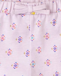 Baby Girls Elephant Ruffle Shorts 3-Pack