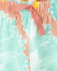 Lot de 2 shorts tie-dye unisexe pour bébé
