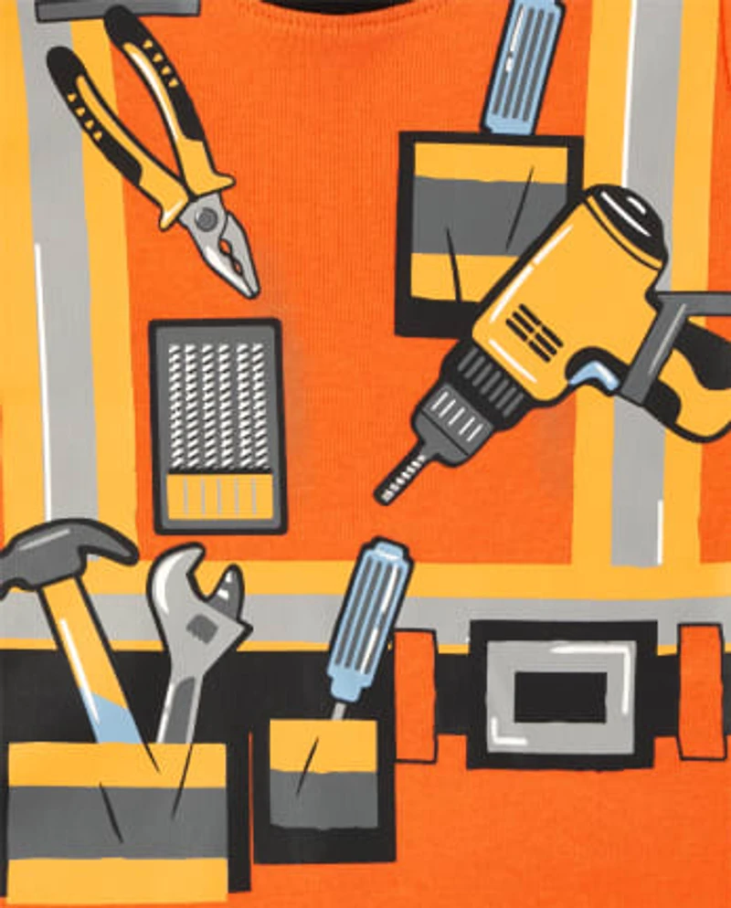 Baby And Toddler Construction Snug Fit Cotton Pajamas 2-Pack