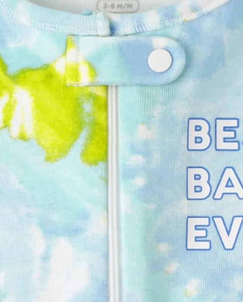 Baby And Toddler Boys Matching Family Tie Dye Snug Fit Cotton One Piece Pajamas