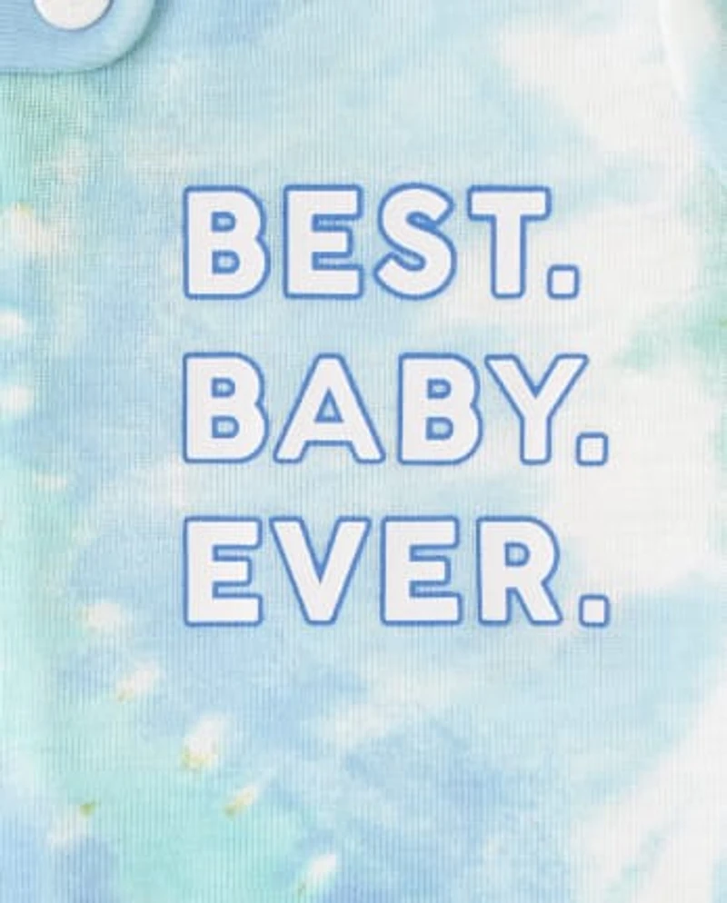 Baby And Toddler Boys Matching Family Tie Dye Snug Fit Cotton One Piece Pajamas