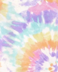 Baby And Toddler Girls Matching Family Rainbow Tie Dye Snug Fit Cotton Pajamas