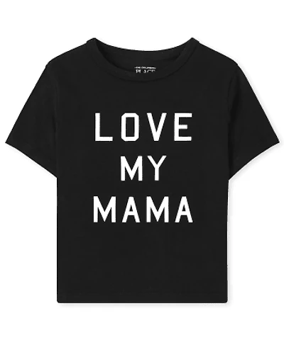 Baby And Toddler Matching Family Love My Mama Graphic Tee